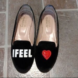 Chiara Ferragni velvet flats size 35